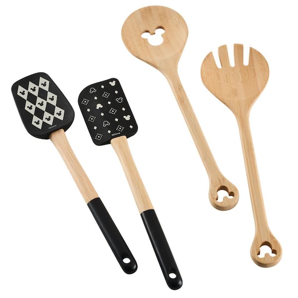 Unbranded Monochrome Black and White Kitchen Tool Set, 4 Pieces