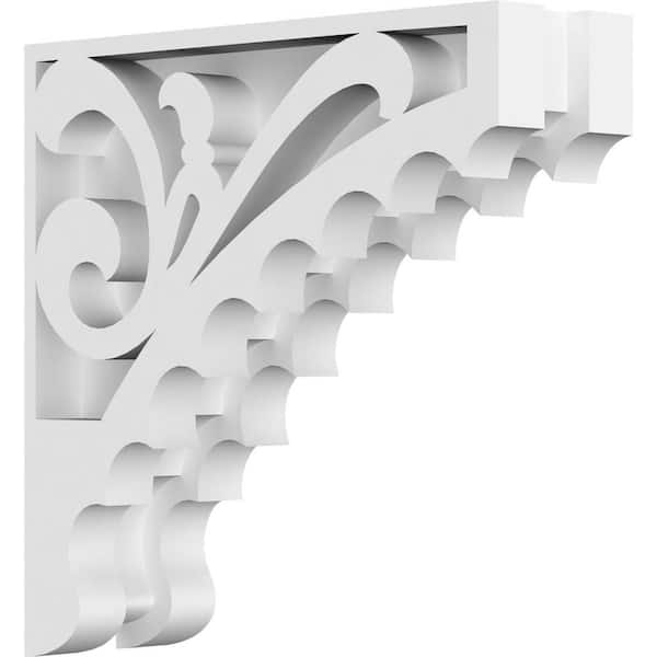 Ekena Millwork 1-7/8 in. x 6 in. x 6 in. PVC Genova Corbel