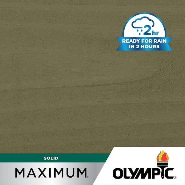 Olympic Maximum 1 gal. SC-1005 Autumn Gray Solid Color Exterior Stain and Sealer in One