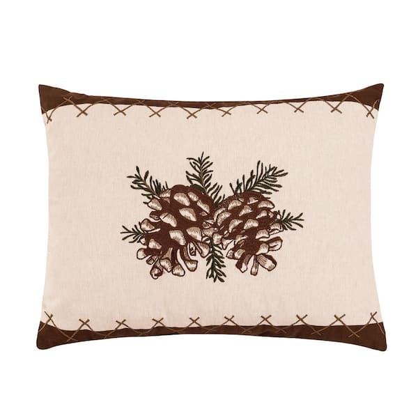 C&F HOME 14 in. x 18 in. Lodge Pinecone Pillow