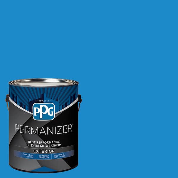 1 gal. PPG1240-6 Newport Blue Semi-Gloss Exterior Paint