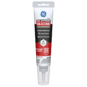 Supreme Silicone Caulk 2.8 oz. K&B Sealant Clear (12-Pack)