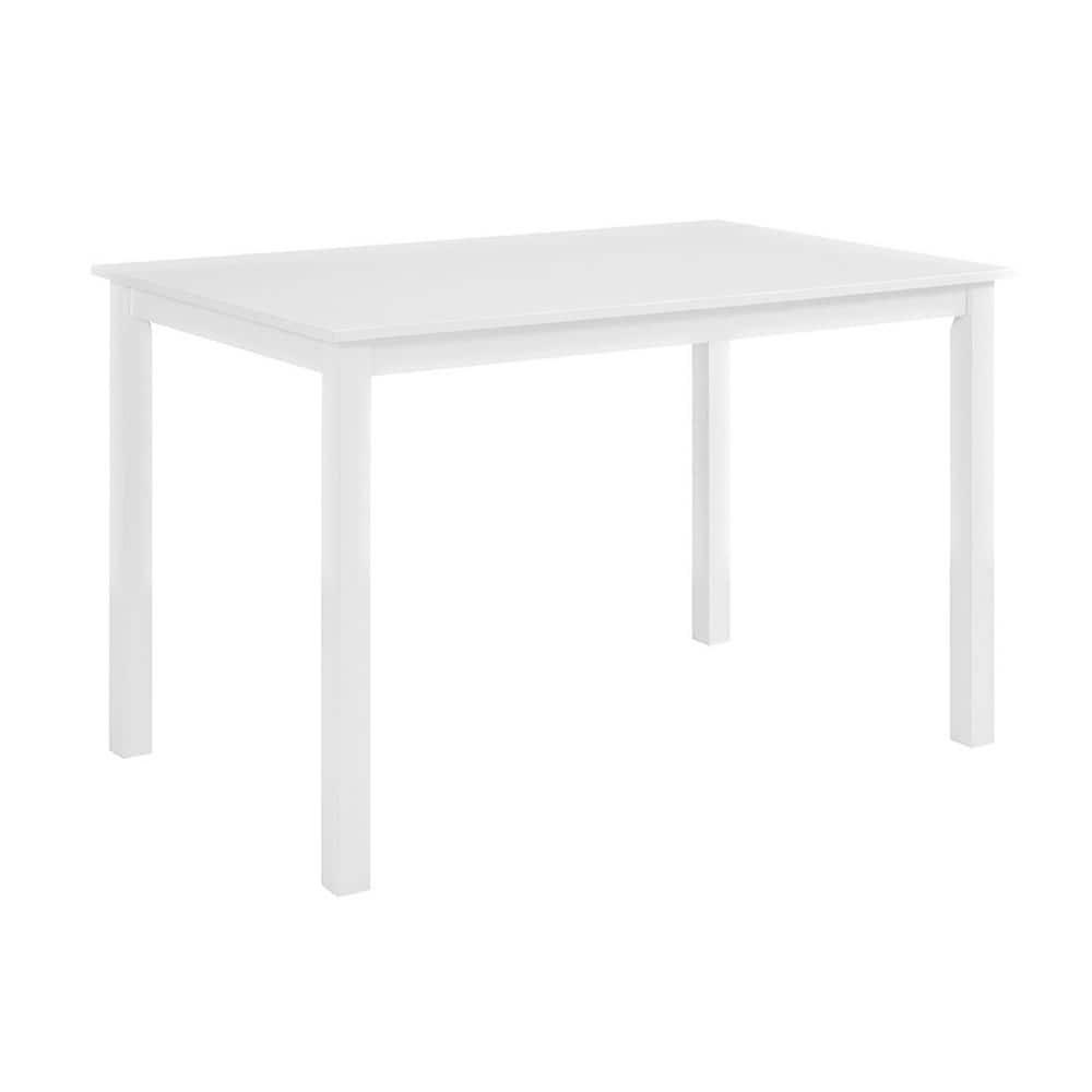 White and Sage Rubberwood 5-Piece Dining Set