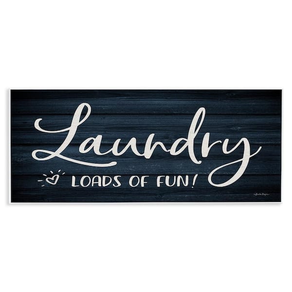 Loads of Fun Laundry by Susie Boyer 1 Piece Unframed Typography Graphic Art Print 7 in. x 17 in.