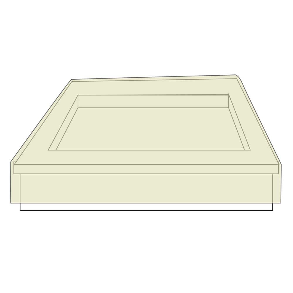 44-Inch Black Heavyweight Polyester Square Fire Pit Cover