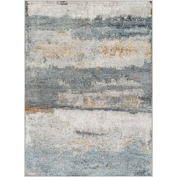Steel Gray Abstract Rug Livabliss San Francisco Gray Abstract 8 ft. x 10 ft. Indoor Area Rug ...