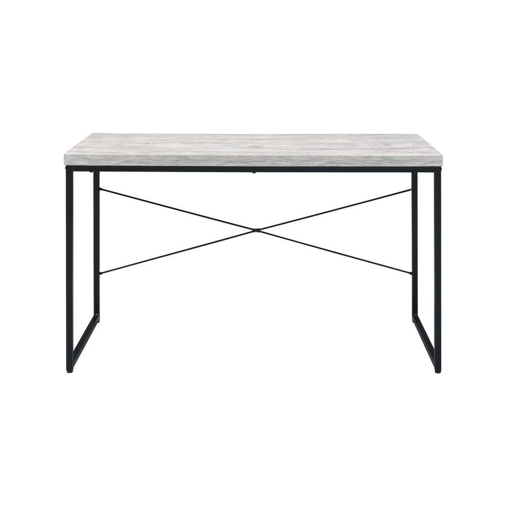 Jurgen 47 in. Rectangular Metal Black and Antique White Writing Desk