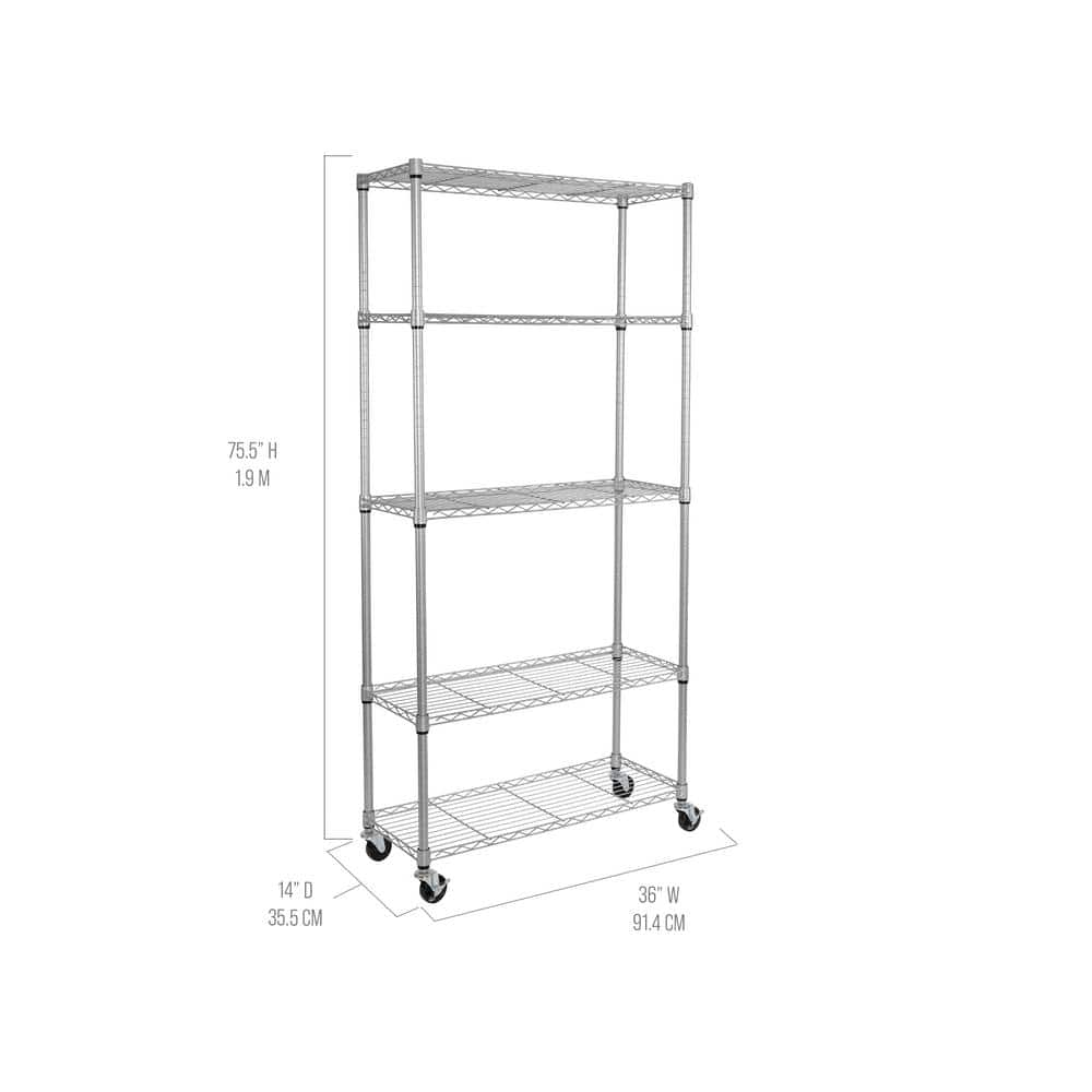 Reviews for Seville Classics UltraDurable 5-Tier Commercial NSF ...