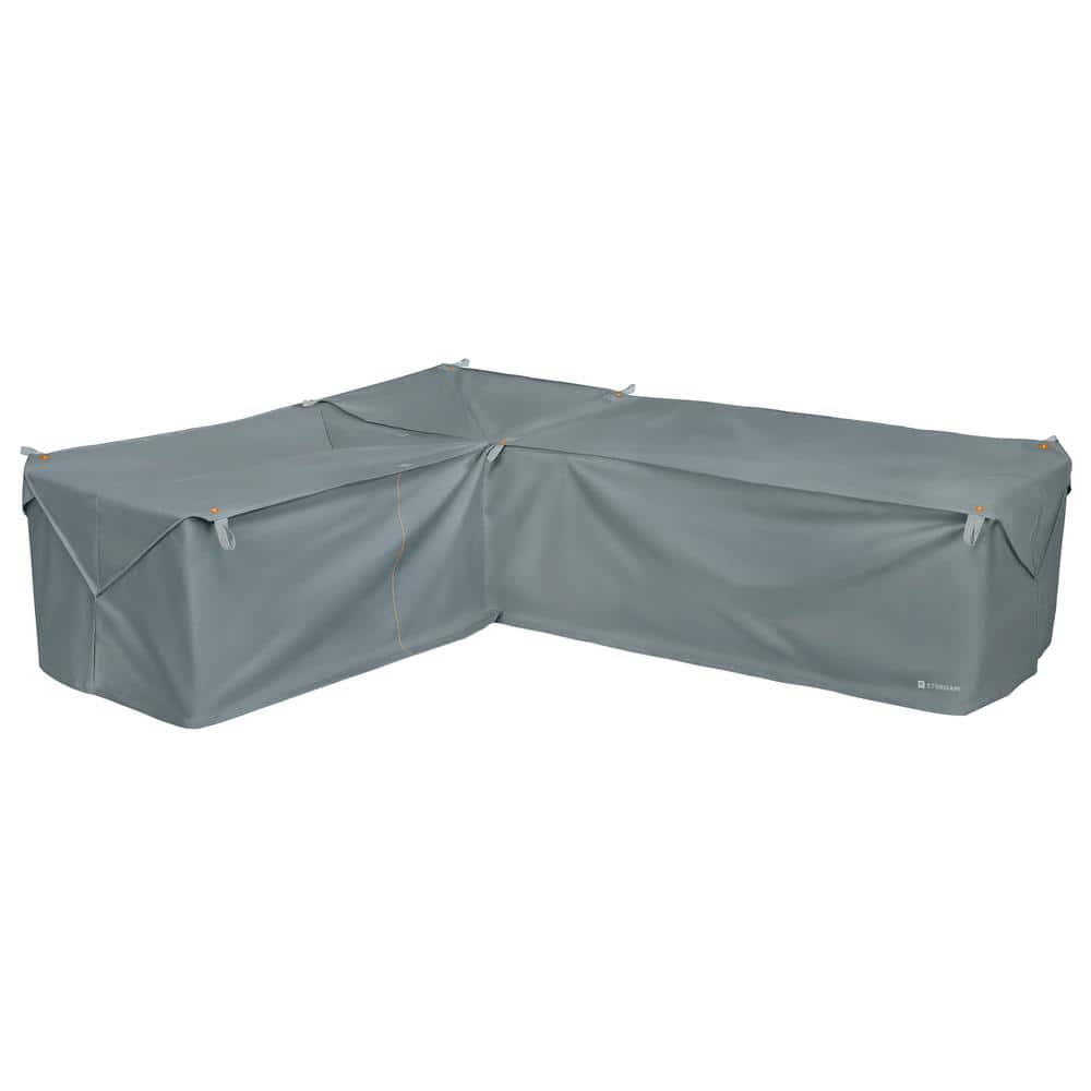 UPC 052963052596 product image for Storigami 83 in. L x 104 in. W x 31 in. H Monument Grey Easy Fold Left-Facing Se | upcitemdb.com