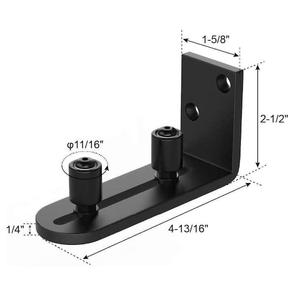 Winsoon 4 13 16 In Sliding Barn Door Floor Guides Adjustable Stay Roller Hardware Kit Wall Mount Guide For Small Space Gcm5118 Sliding Barn Door Floor Guides, Stay Rollers For Sliding Doors