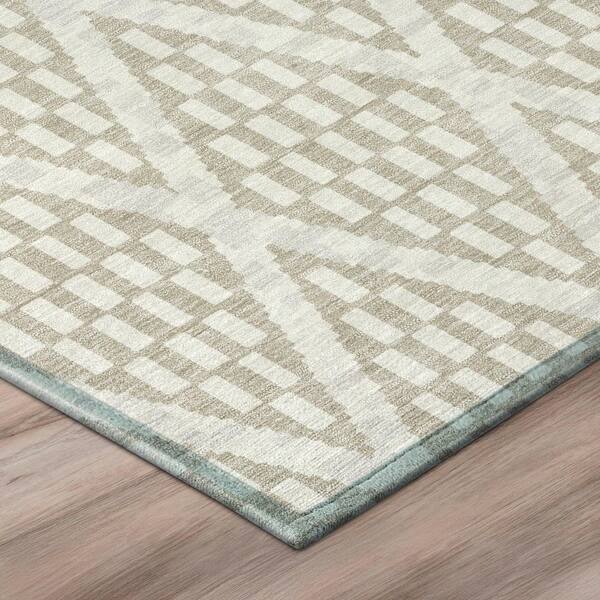 Chantille Machine Washable Indoor/Outdoor Abstract ACN3043 Beige 8 ft. x 10 ft. Area Rug
