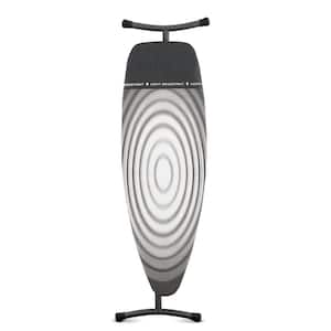 Ironing Board D 53 x 18 In with Heat Resistant Parking Zone, Titan Oval Cover and Black Frame