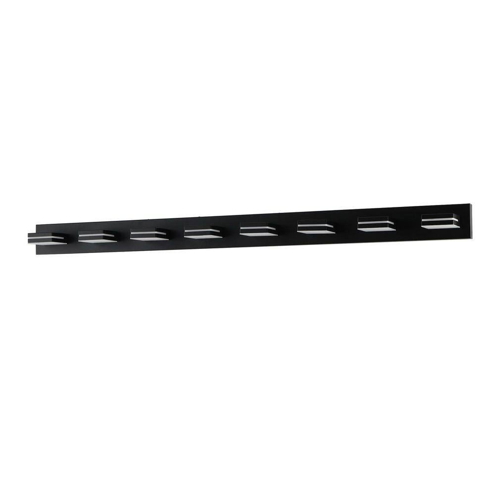 63 in. 8-Light Black LED Vanity Light price history on PriceWatchPro