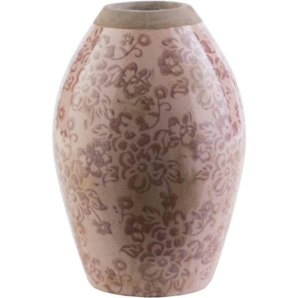 Artistic Weavers Thryth 8.46 in. Mauve Ceramic Decorative Vase