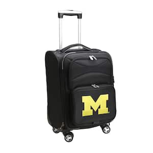 NCAA Michigan Black 21 in. Carry-On Softside Spinner Suitcase