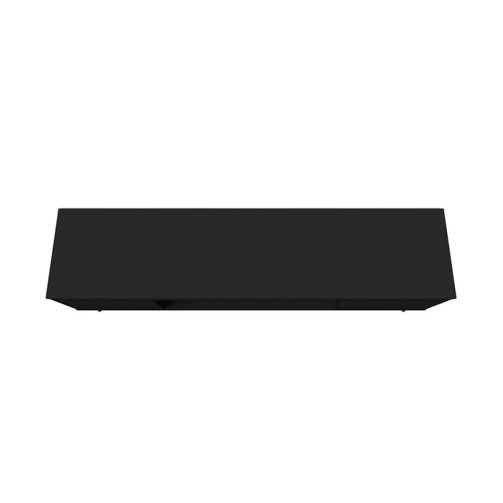 Bradley 63'' Matte Black Mid-Century Modern TV Stand with Storage