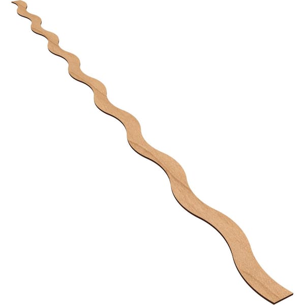 Ekena Millwork Brazos 94 in. H x 0.25 in. W Slatwall Panels in Maple 22-Pack