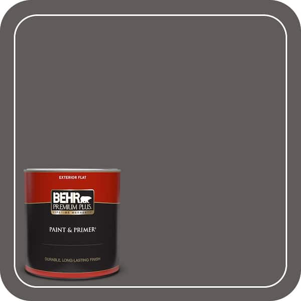 BEHR PREMIUM PLUS 1 qt. #PPU18-19 Intellectual Flat Exterior Paint & Primer