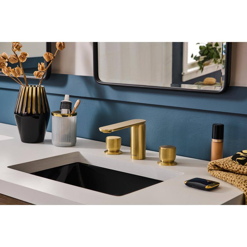 Black Rectangular Ceramic Undermount Bathroom Sink with Overflow