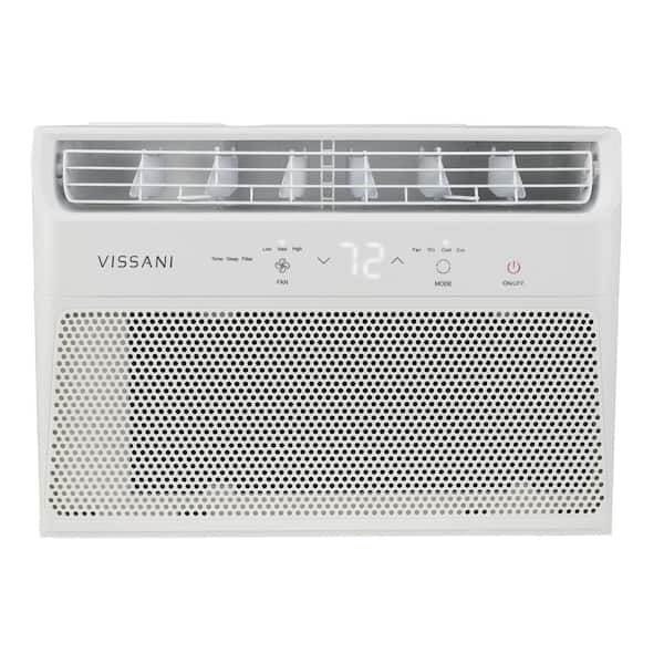 Vissani 6,000 BTU 115-Volt Window Air Conditioner for 250 sq. ft. Rooms in White