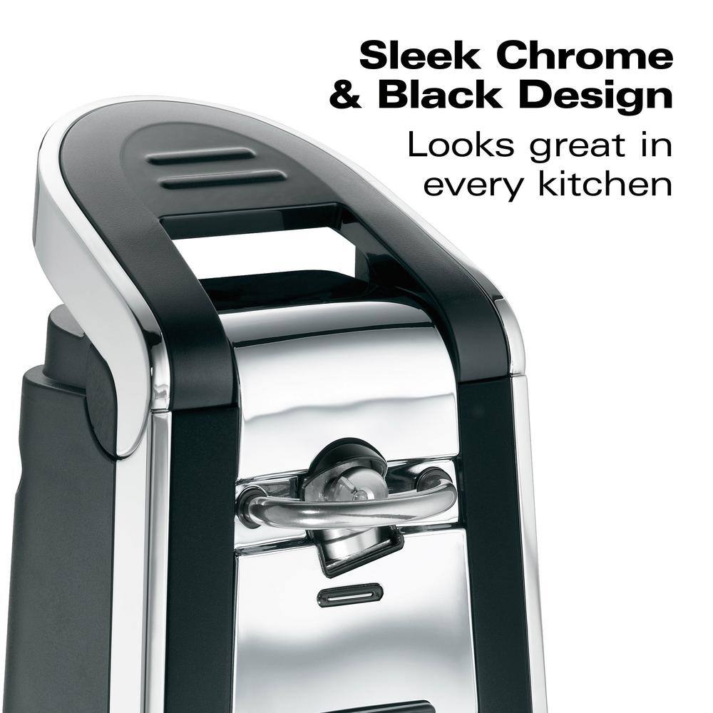 Hamilton Beach Black and Chrome Electric Can Opener