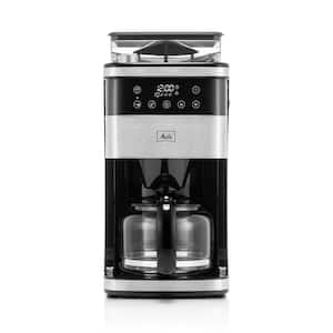 Aroma Fresh Plus 10-Cup Drip Coffee Maker with Coffee Grinder, Black
