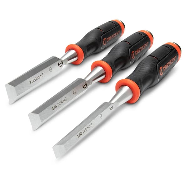 Crescent Wood Chisel Set (3-Pieces) CWCHS3 - The Home Depot