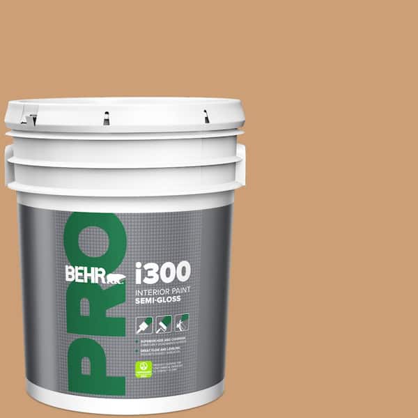 5 gal. #S250-4 Fresh Croissant Semi-Gloss Interior Paint