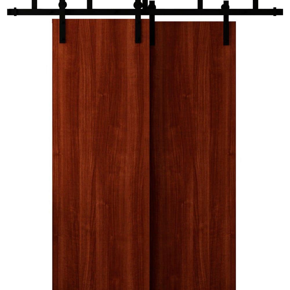 3011 56 in. x 96 in. Sold Core Walnut Franko Color Wood Sliding Barn Door with Hardware Kit price history on PriceWatchPro