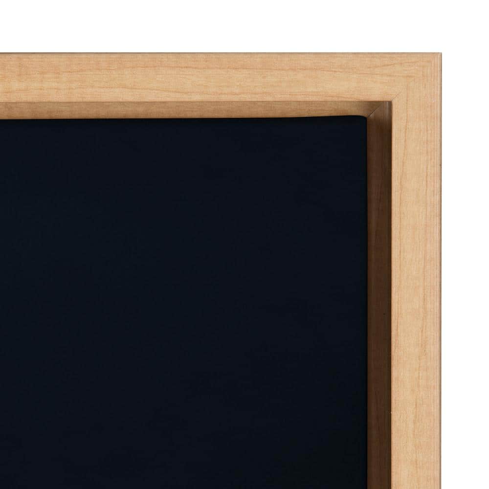 Sylvie Succulent Framed Canvas Wall Art in Natural Wood