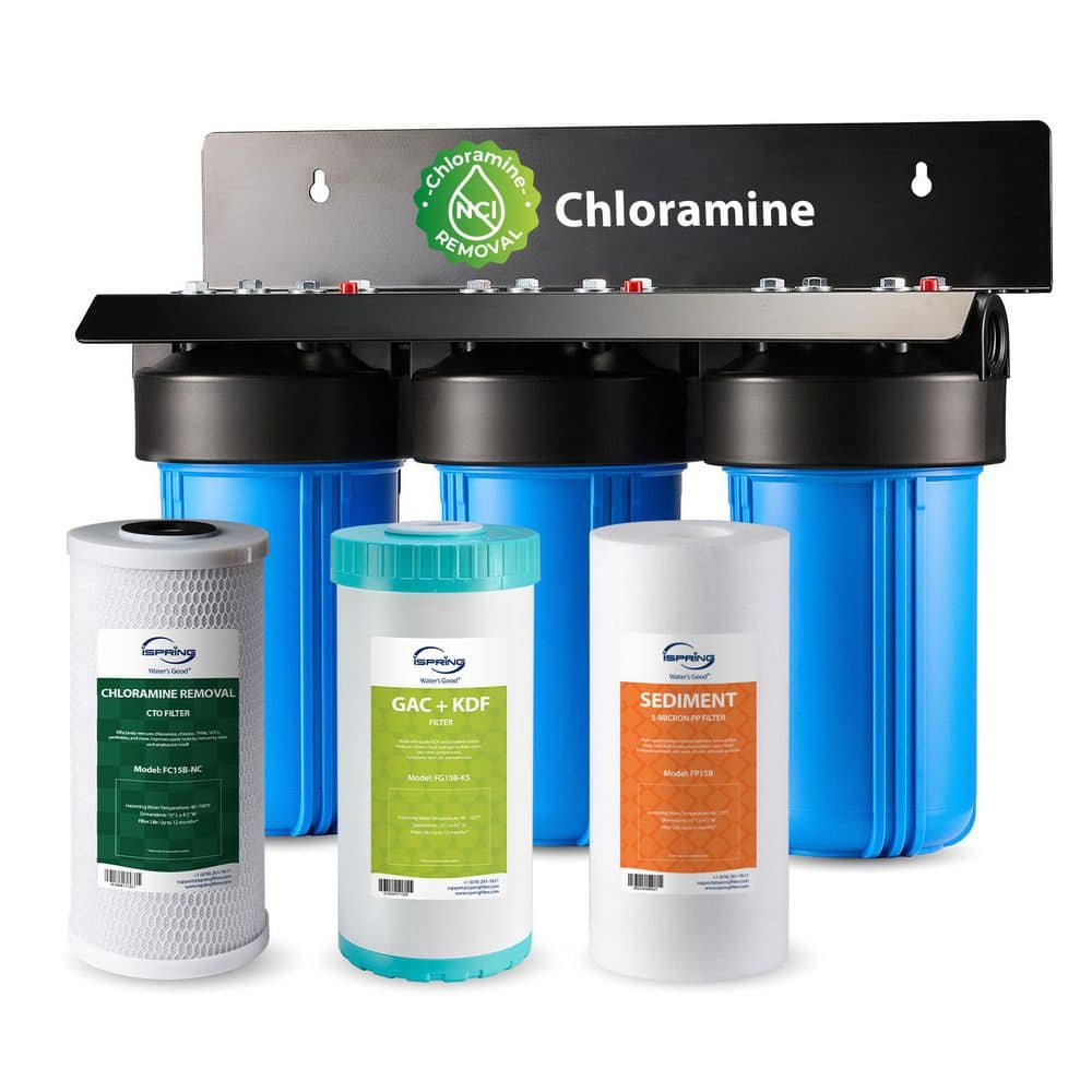 Whole House Water Filter System Reduces Chloramine, Heavy Metals, Chlorine, Sediment, Lead