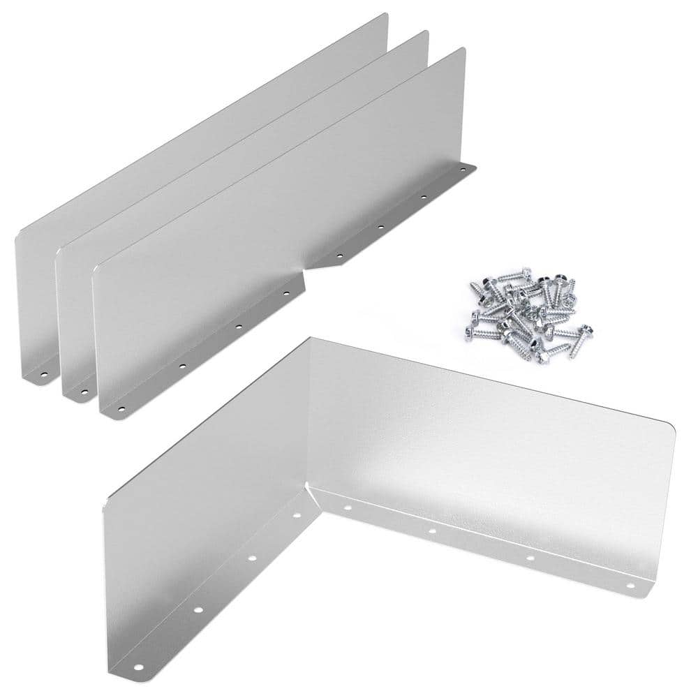 4-Piece Gutter Valley Splash Guard, Roofing Gutter Guards for House Shingle