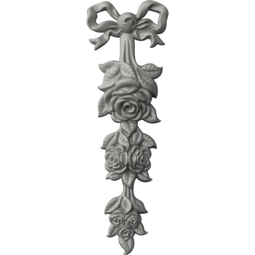 Primed Polyurethane Large Rose Drop Onlay Crown Molding