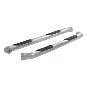 3-Inch Round Polished Stainless Steel Nerf Bars, No-Drill, Select Ford F-150, F-250, F-350 Super Duty