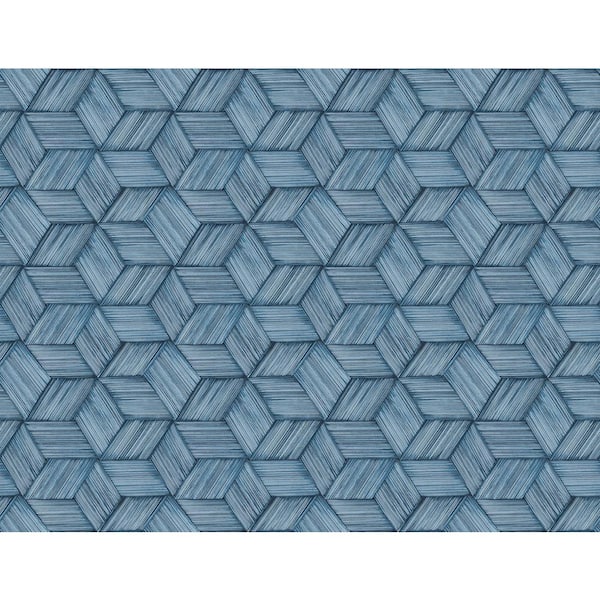 Kenneth James Intertwined Dark Green Geometric Paper Strippable Roll Wallpaper (Covers 60.8 sq. ft.)