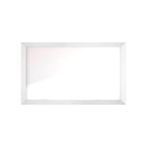 Moonlit Bright Gray Wall Mirror 40 in. W x 67 in. H