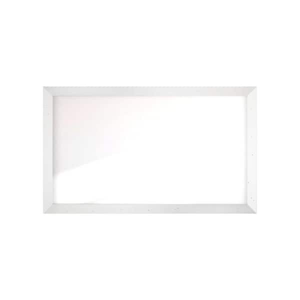 BrandtWorks Moonlit Bright Gray Wall Mirror 40 in. W x 67 in. H