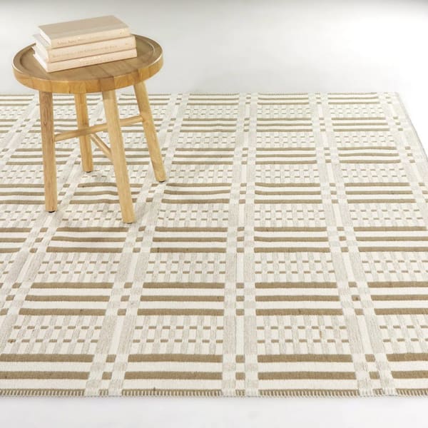 Thayer Cream 8 ft. x 10 ft. Geometric Area Rug