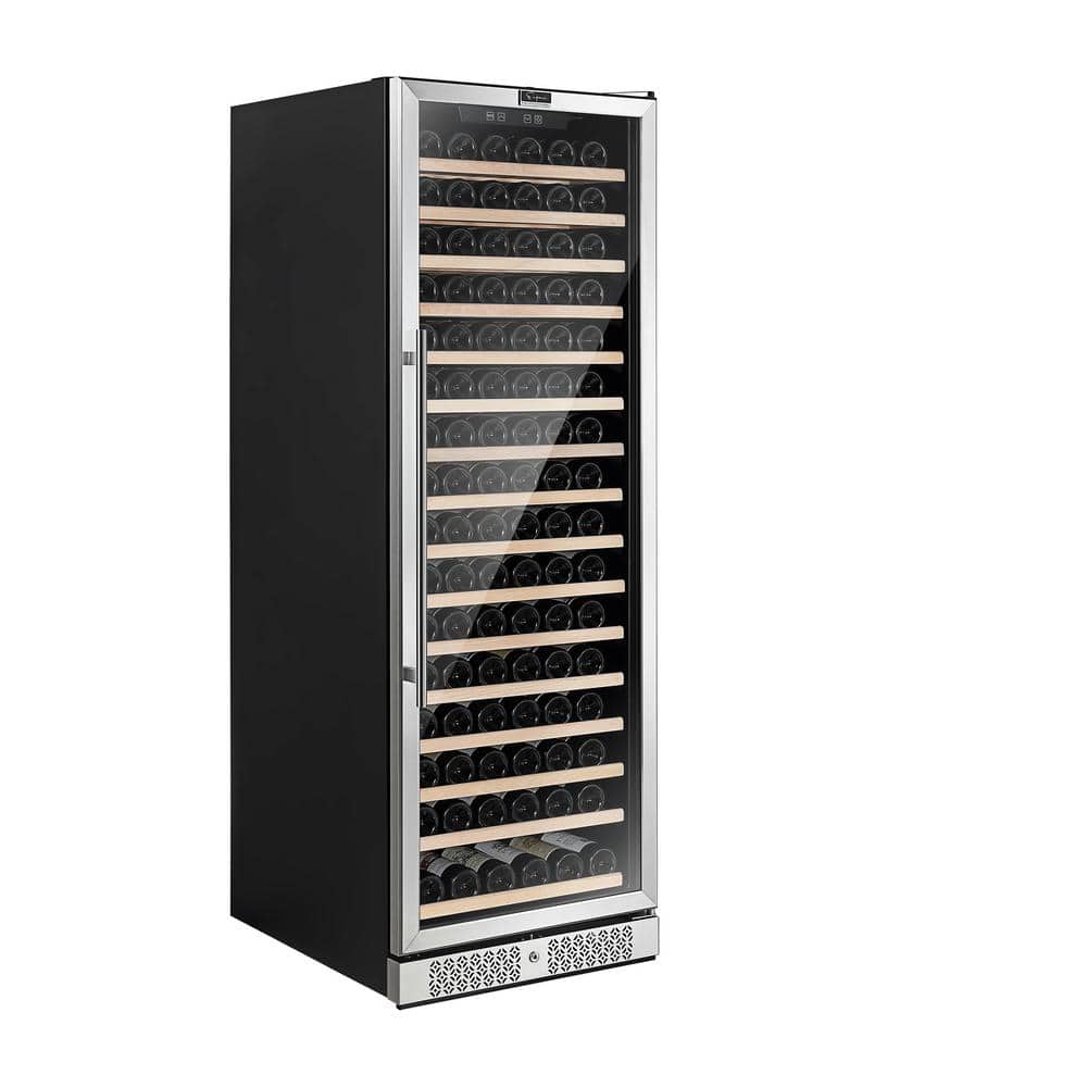 24 in. Single Zone 171-Bottle Built-In and Freestanding Wine Cooler in Stainless Steel price history on PriceWatchPro