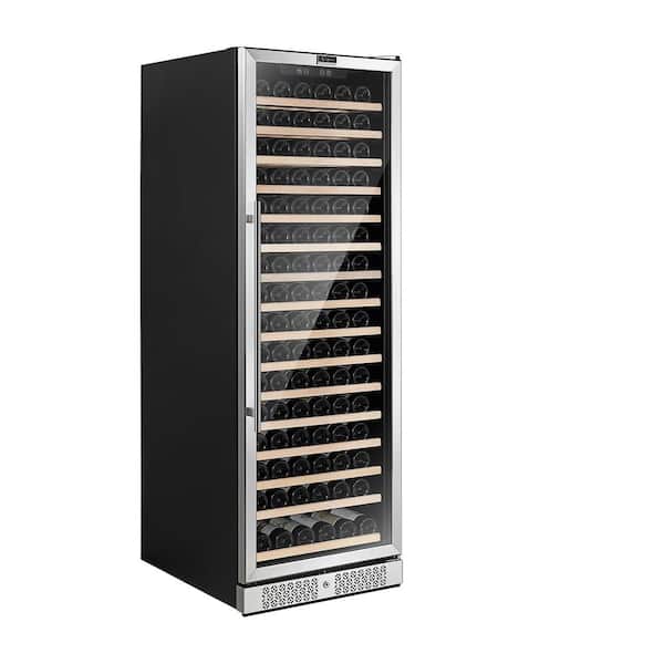Empava 24 in. Single Zone 171-Bottle Built-In and Freestanding Wine Cooler in Stainless Steel