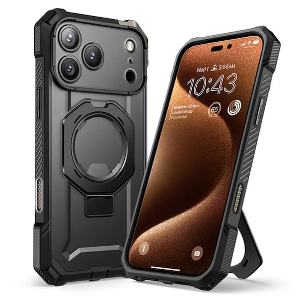 SUPCASE UB GRIP Series iPhone 17 Pro Max MagSafe Camera Control Button Aramid Fiber Phone Case Black