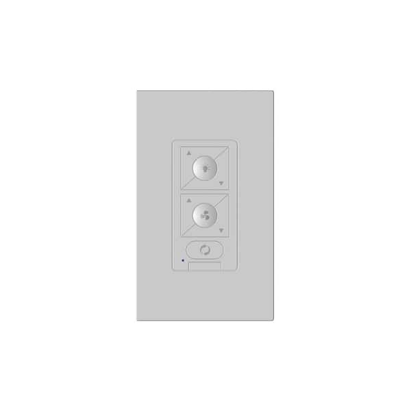 WAC Lighting 6-Speed Ceiling Fan Wireless Remote Control for WAC Lighting Ceiling Fans with Wall Mount Cradle