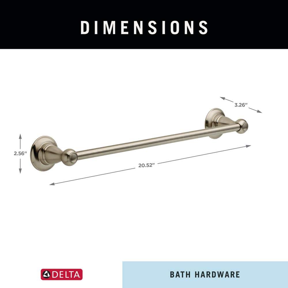 Porter 18" Brushed Nickel Wall Mounted Towel Bar