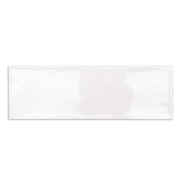 Ivy Hill Tile Pier White 4 in. x 12 in. 6 mm Polished Ceramic