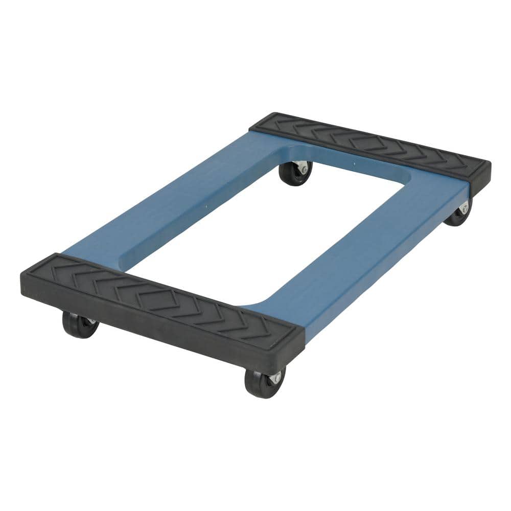 MaxPro 1000 lb Capacity 18x30" Heavy-Duty Plastic Dolly with Rubber Wheels