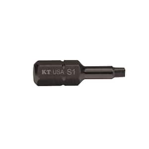 #1 Square 1 in. Steel Insert Power Driver Bit (5-Pack)