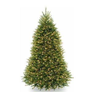 9 ft. PVC Artificial Christmas Tree Holiday Decor with Lights and Stand