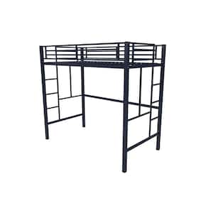 Benjamin Twin Metal Loft Bed, Navy Blue