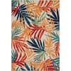 Tayse Oasis Collection Blue Polypropylene Area Rug - 8'9" x 12'2"