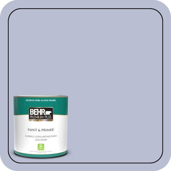 BEHR PREMIUM PLUS 1 qt. #PPU15-15 Sweet Juliet Semi-Gloss Enamel Low Odor Interior Paint & Primer